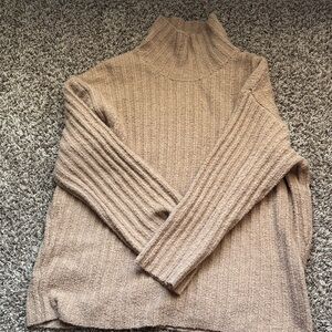 Universal Thread Ribbed Tan Turtleneck Sweater